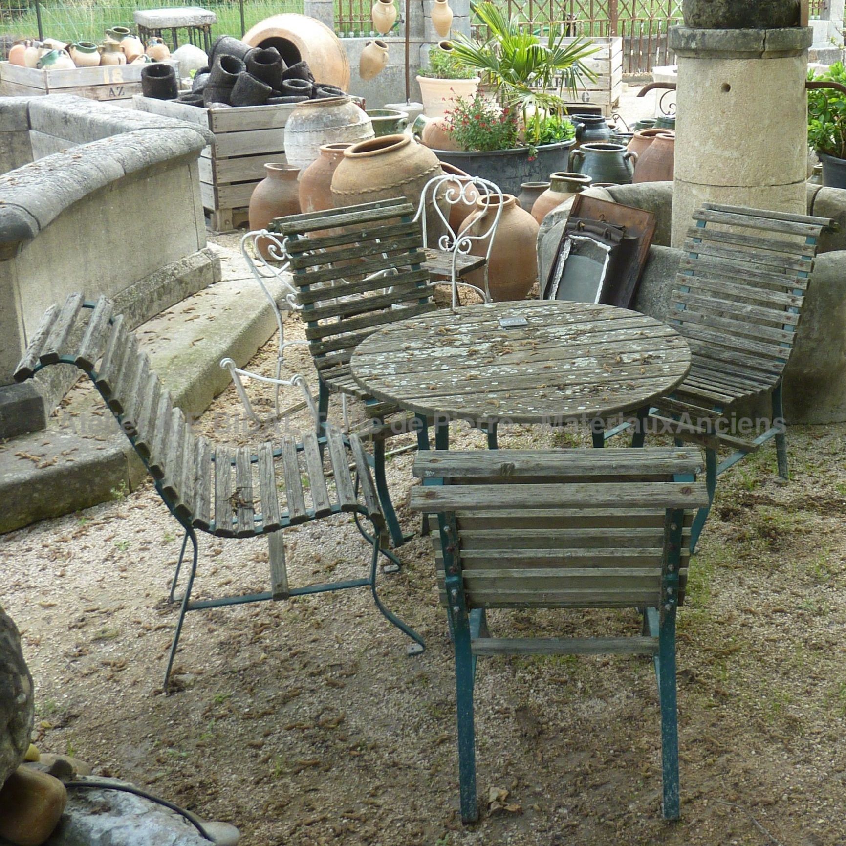 Chaise De Bistrot En Fer | Vintage Chaise