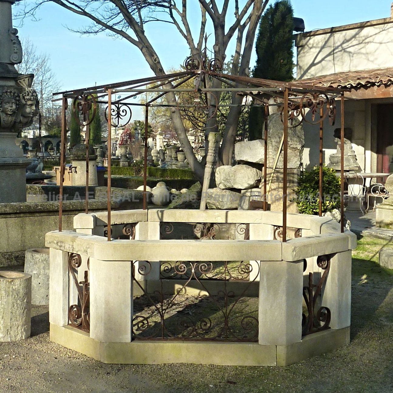 Kiosk made from authentic antique materials - a creation signed AE Bidal.