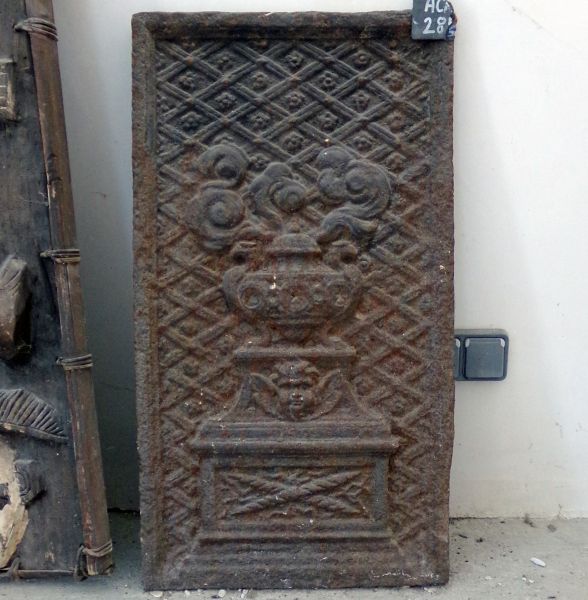 Plaque de cheminée en fonte - Atelier Alain BIDAL (Provence)
