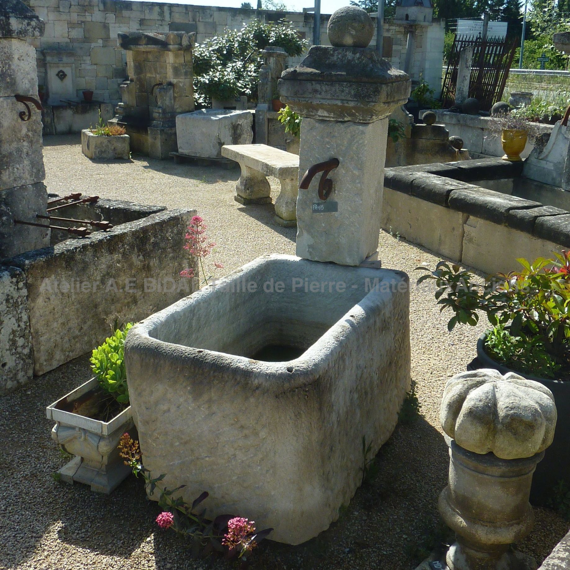 Delightful fountain made of antique stones ** SOLD