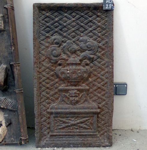 Plaque de cheminée en fonte - Atelier Alain BIDAL (Provence)