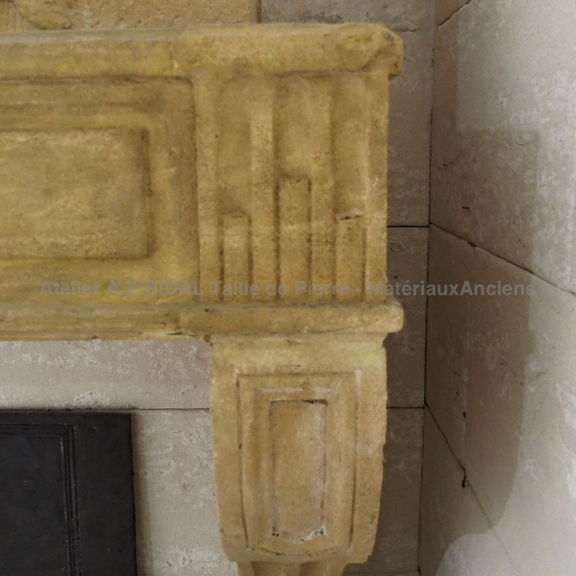 Fireplace pier - an old chimney of an aristocratic allure.