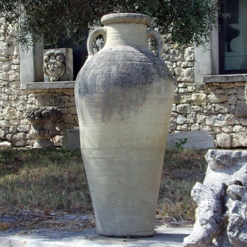 Jarre ancienne en terre cuite de style amphore antique - Atelier Alain BIDAL (Provence)